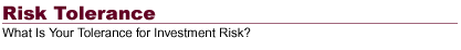 Risk Tolerance